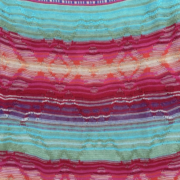 Ralph Lauren Rainbow Crochet Cotton Linen Pointelle Dress - Picture 10 of 10